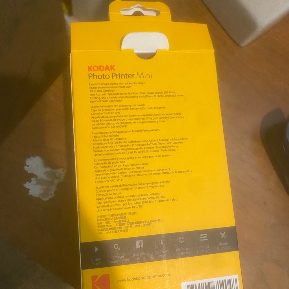 NEW KODAK PM-210G - Photo Printer Mini (Gold) for iPhone and Android - Picture 7 of 7